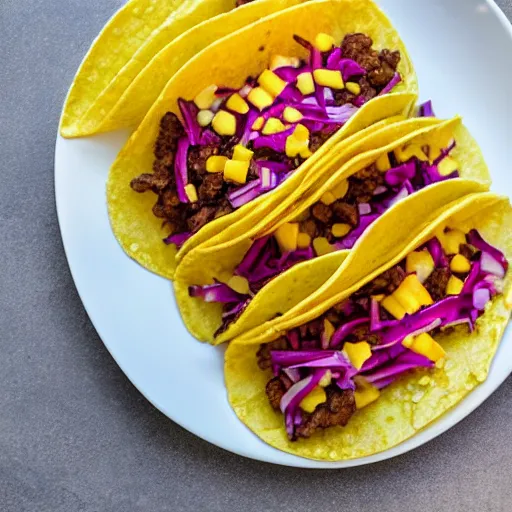 Prompt: photo of delicous tacos