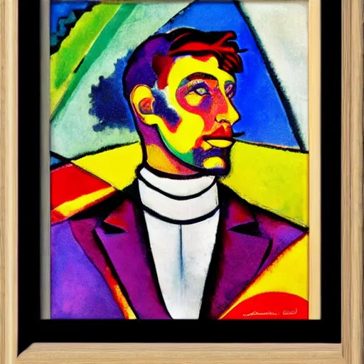 Image similar to christian - horner portrait, style by kandinsky, art deco, portrait, 5 0 mm