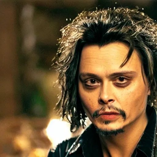 Image similar to johnny deep as a turtle