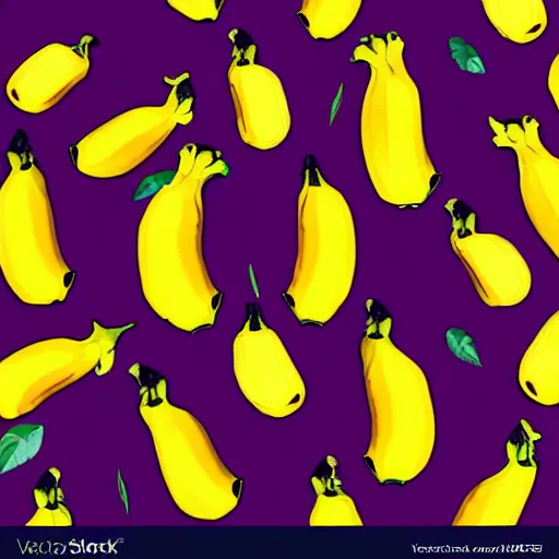 Image similar to colorful bananas and eyes and hearts seamless pattern