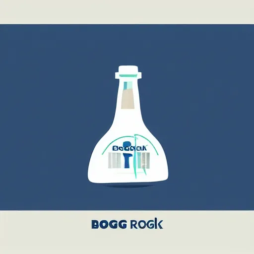 Prompt: modern clean white logo for a gas station called the frankel bodega on a dark blue background, vector art, clean, minimal