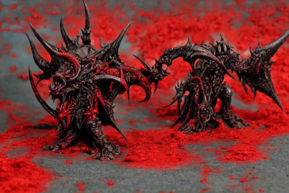 Image similar to the sea of blood and chaos demon, pegricter.