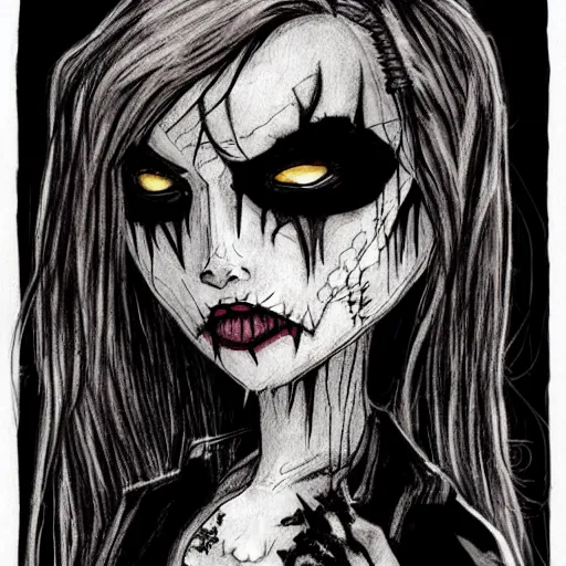 Image similar to grunge drawing of batman by mrrevenge, corpse bride style, horror-themed, detailed, elegant, intricate