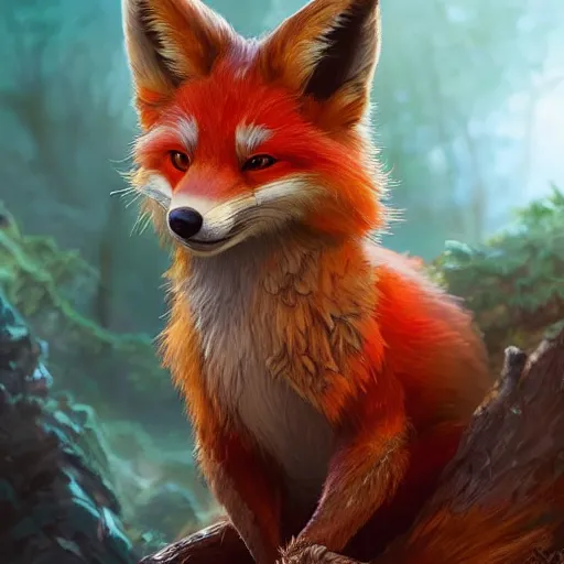 Image similar to a beautiful portrait of a cute vulpera, a nomadic fox. intricate, epic lighting, cinematic composition, hyper realistic, 8 k resolution, unreal engine 5, by artgerm, tooth wu, dan mumford, beeple, wlop, rossdraws, james jean, marc simonetti, artstation