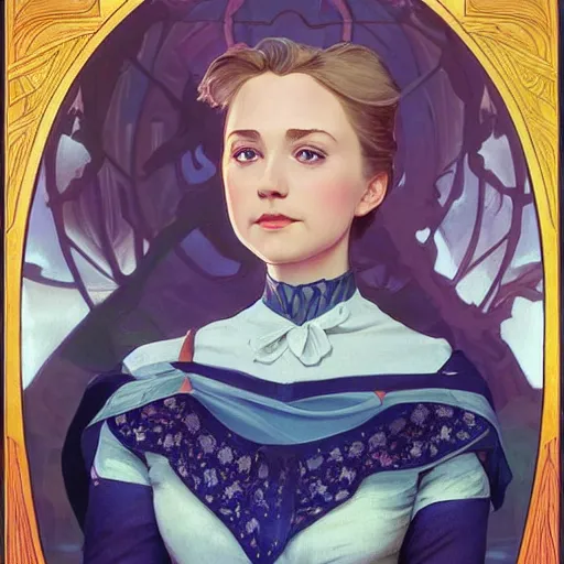 Prompt: portrait of a young beautiful Hillary Clinton in her 20s. violet evergarden with big blue eyes, fantasy, intricate, elegant, highly detailed, digital painting, artstation, concept art, smooth, sharp focus, illustration, art by artgerm and greg rutkowski and alphonse mucha