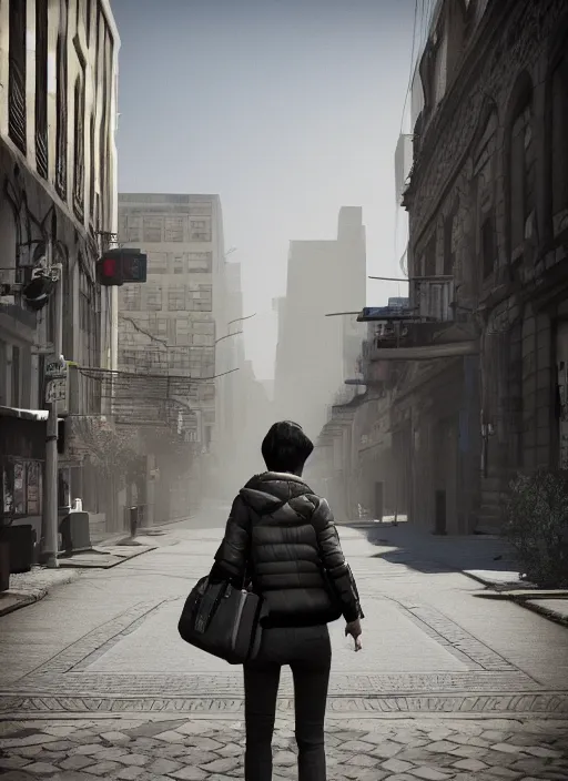 Image similar to best street photography shoots ; unreal engine ; photorealistic