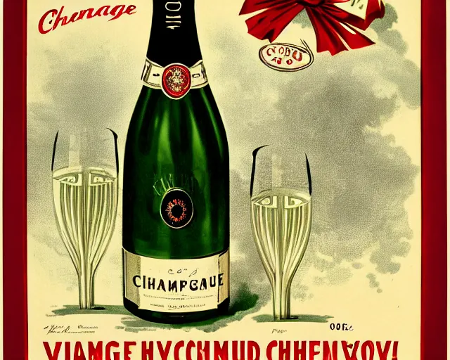 Image similar to vintage, champagne. can can, french, realistic, cheerful, 1 9 0 2