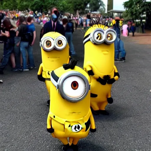 Prompt: real life minions, ultra realistic