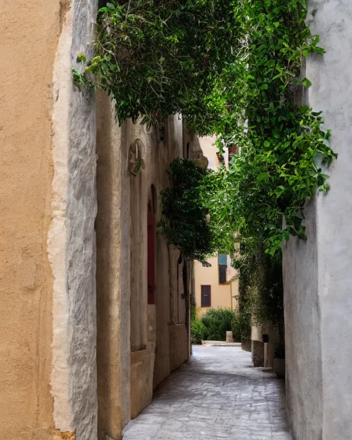 Prompt: backstreet, mediterranean architecture