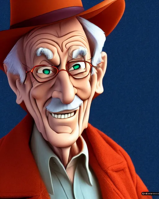 Image similar to friendly old man character portrait, by don bluth, highly detailed, dynamic shadows, 4 k, wallpaper - 1 0 2 4