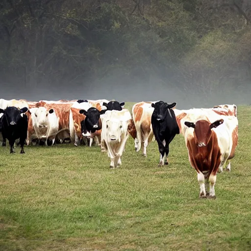 Prompt: unleash the cows