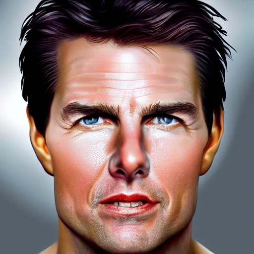 Image similar to Portrait of Tom Cruise as an alien, cinematic headshot, detailed, sharp