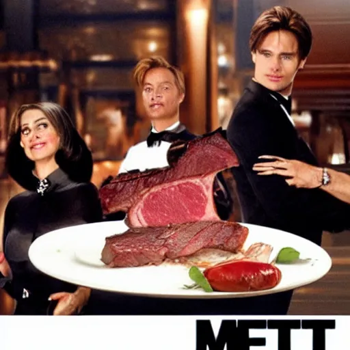 Prompt: meet joe black, meat, meaty