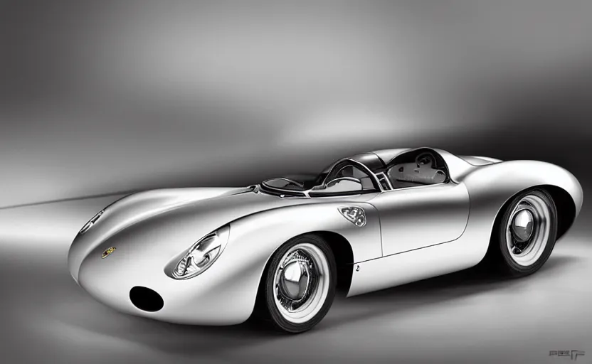 “A 2025 Porsche 550 Spyder Concept, studio lighting” Stable Diffusion