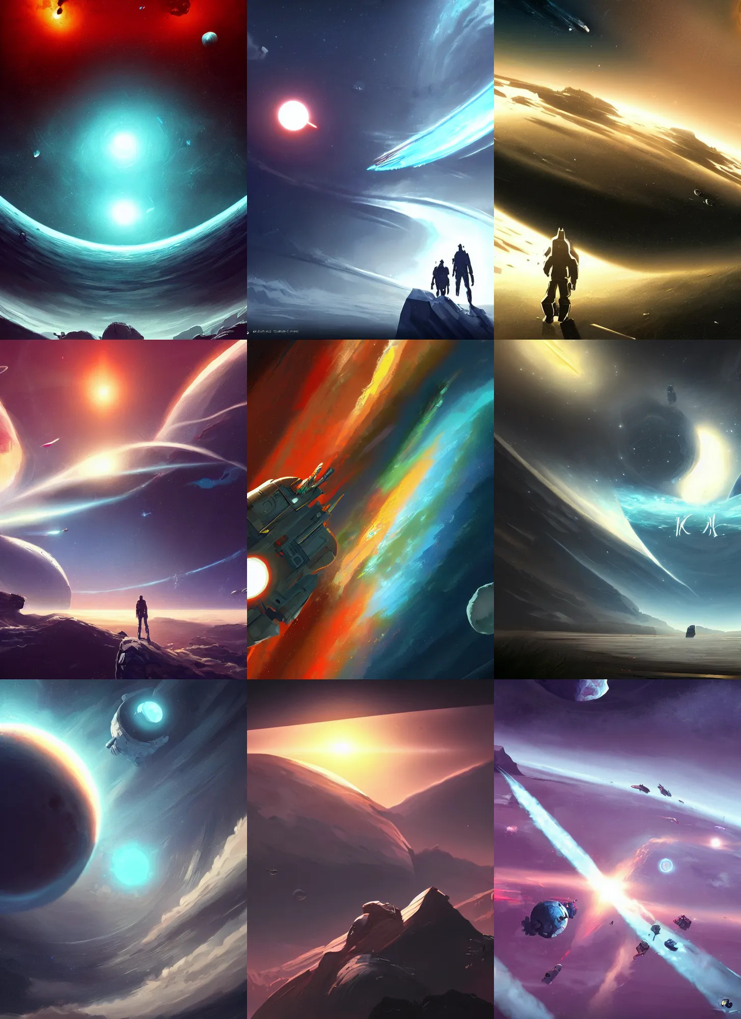 ArtStation - Mobile Wallpapers: Epic Skies