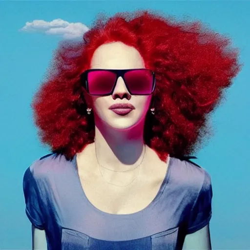 A Woman With Big Poofy And Frizzy Red Hair Wearing Stable Diffusion Openart