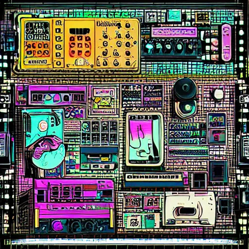 Image similar to Miniaturecore Daydreampunk Gadgetpunk Desertwave Nerdcore Stimwave, detailed and without artifacts