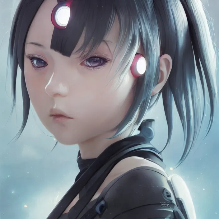 Image similar to symmetrical gorgeous anime girl cyborg - by tom bagshaw, by ilya kuvshinov, rtx rendering, octane render 1 2 8 k, maya, extreme high intricate details by wlop, digital anime art by ross tran, medium shot, close up shot, composition by sana takeda, dramatic lighting by greg rutkowski, 8 k, trending on artstation