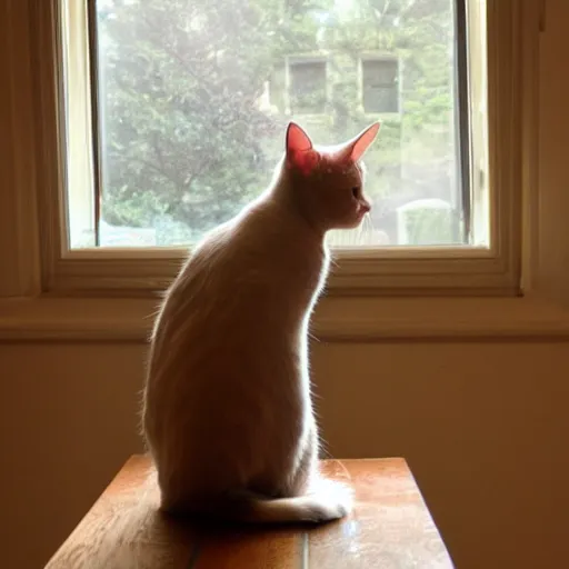 Prompt: cat on a table