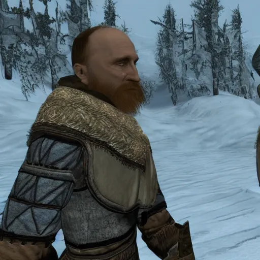 Image similar to Putin in Skyrim