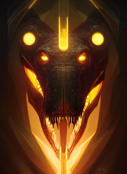 Image similar to symmetry!! portrait of renekton, league of legends, glowing lights!! intricate, elegant, highly detailed, digital painting, artstation, concept art, smooth, sharp focus, illustration, art by artgerm and greg rutkowski and alphonse mucha