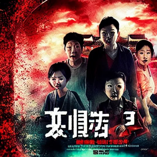 Image similar to 8 k uhd new asian horror movie poster, uhd details