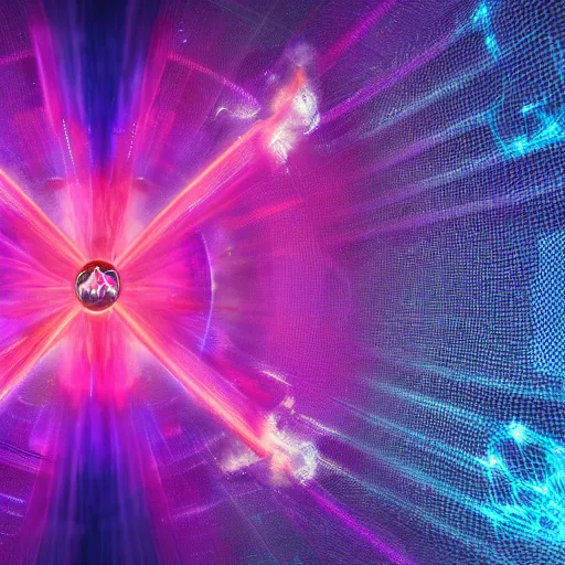 Image similar to a flag that open a portal to other dimension with purple energy and blue fire coming from the portal, dark, cinematography , 4k