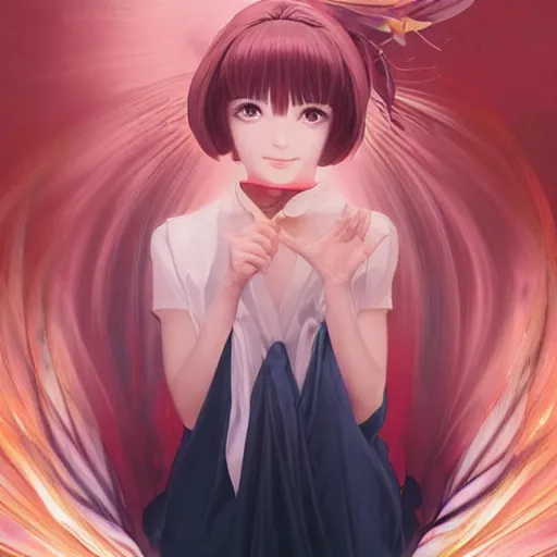 Prompt: Sakura from Cardcaptor Sakura facing absolute horror, fantasy, sharp focus, intricate, elegant, digital painting, artstation, matte, highly detailed, concept art, illustration, ambient lighting, art by ilya kuvshinov, artgerm, Alphonse mucha, and Greg Rutkowski