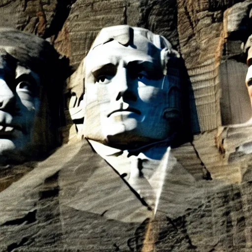 Image similar to mount rushmore with donald trump face,