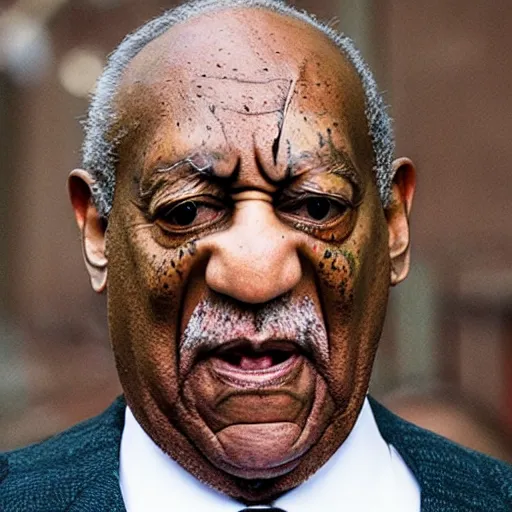 Prompt: hyperrealism morphing bill cosby into a big bug realistic 8 k