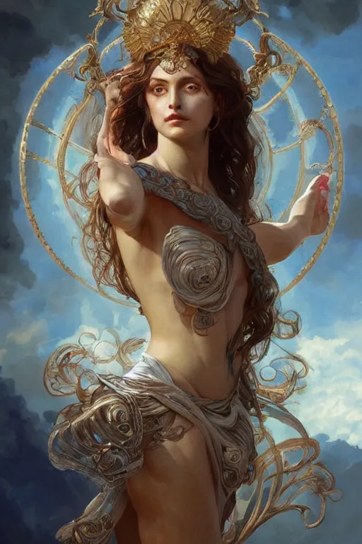 Prompt: ultra realistic illustration, a stunningly beautiful greek goddess of chaos played by rob schneider, intricate, elegant, highly detailed, digital painting, artstation, concept art, smooth, sharp focus, illustration, art by artgerm and greg rutkowski and alphonse mucha