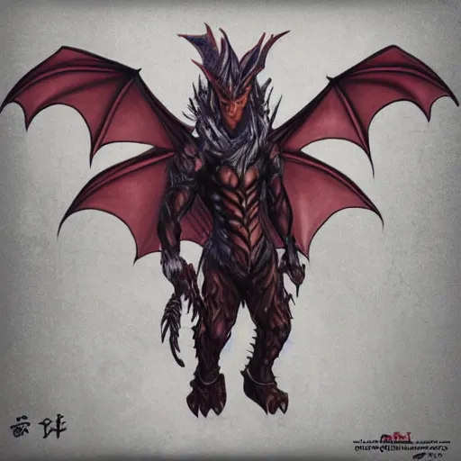 Image similar to dragon man,
