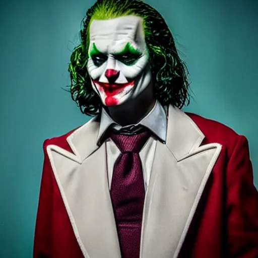 Image similar to “Llama as the Joker, cinematic, 4K, epic”