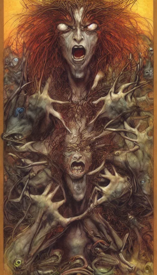 Prompt: rage, by brian froud