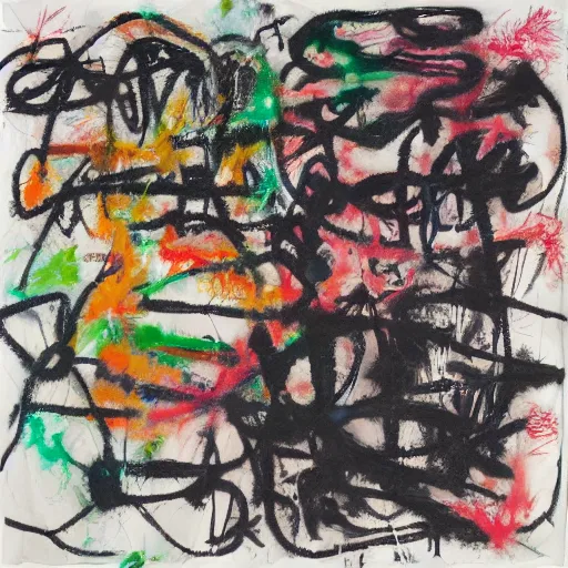 Prompt: diversion program free software converter album cover 2022, abstract torn paper and smear dayglo paint, scribbed cursive typography cy twombly annie leibowitz, terry richardson