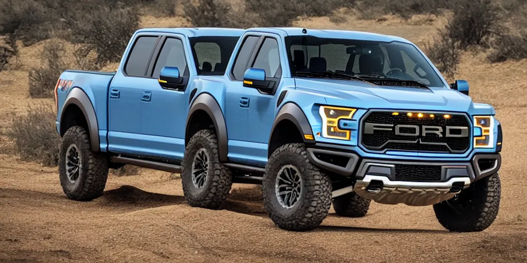 Image similar to “2022 Ford F-150 Raptor SUV, 4K, ultra realistic”