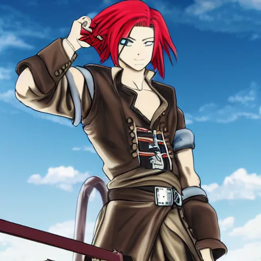 steampunk pirate male anime