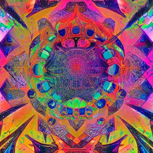 Image similar to extremely complicated mathematics in psychedelic colors by greg rutkowski