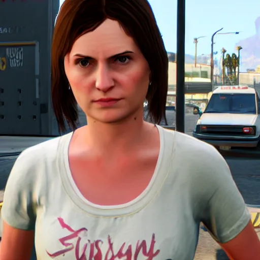 Prompt: emily willis as a character in gtav