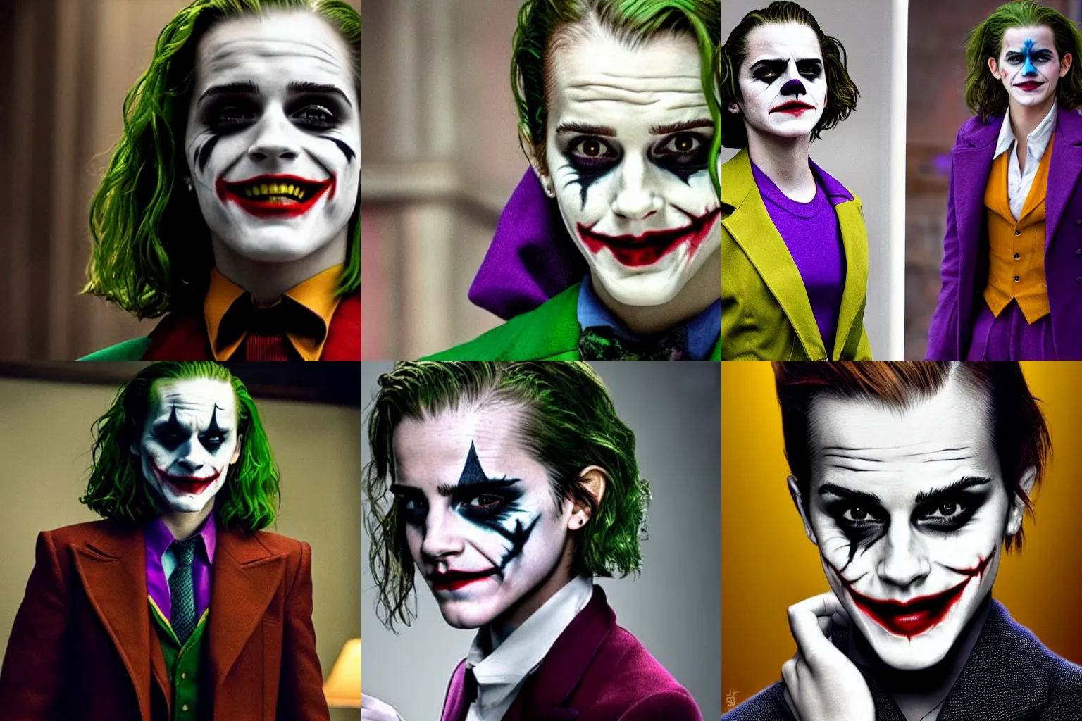Prompt: Emma Watson as The Joker