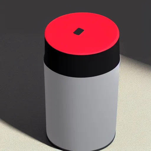 Image similar to Gorgeous trash can designed by Apple, isometric view, 4k