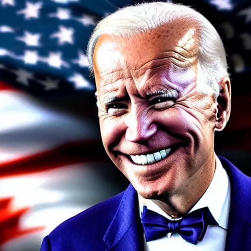 Prompt: joe biden as the joker 4k