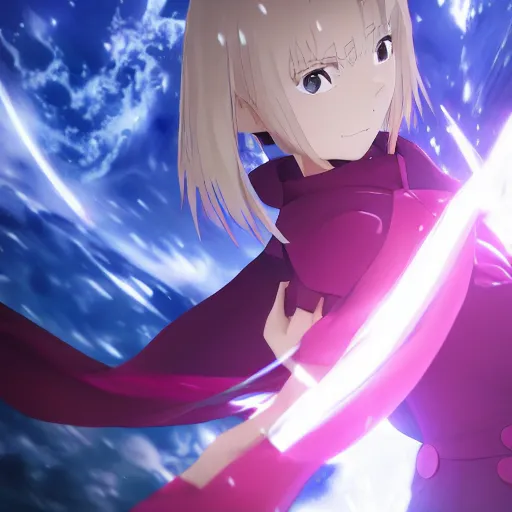 Image similar to fate / stay night, ufotable art style, 8 k, octane remder