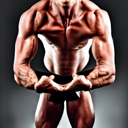 Image similar to bodybuilder gollum, 4 k, high detail, high - resolution photograph, professional photography, ultra - detail