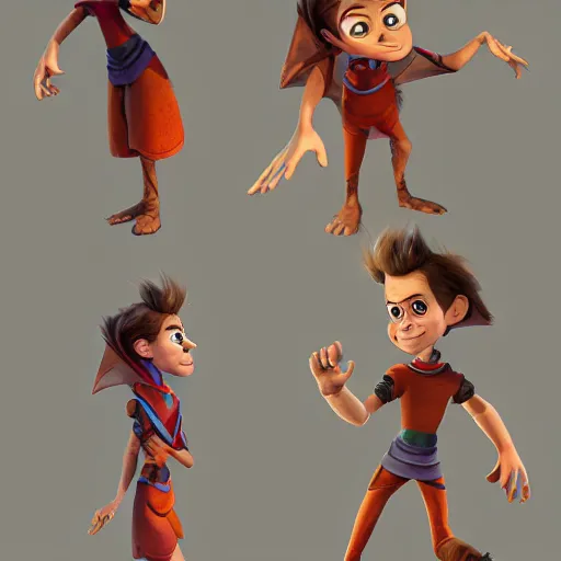 Image similar to character design sheet, jimmy neutron, fantasy, medieval, vivid colors, concept art, sharp focus, digital art, Hyper-realistic, 4K, Unreal Engine, Highly Detailed, HD, Dramatic Lighting by Brom, trending on Artstation