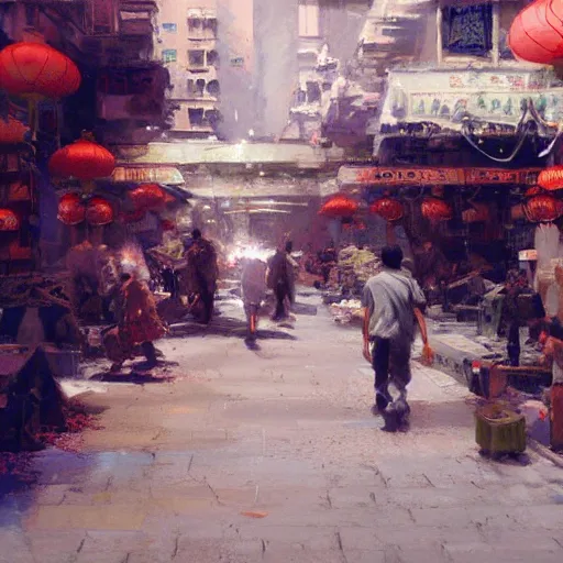 Prompt: chinatown, craig mullins