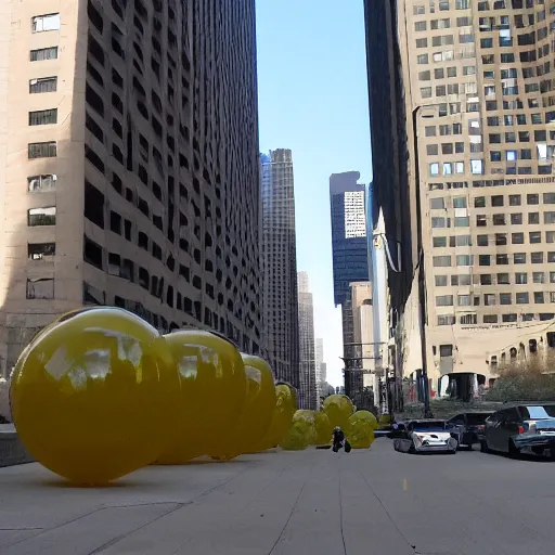 Image similar to the balloon snails of lower wacker drive