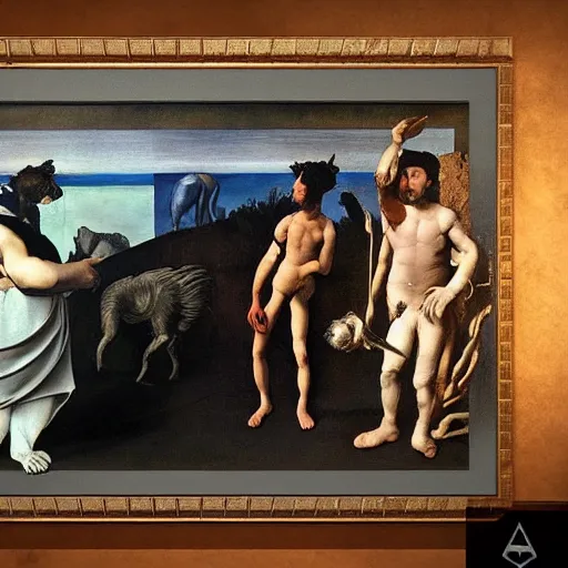 Prompt: the 6 th mass extinction, highly detailed painting by caravaggio, matisse, and rothko, surrealism, unreal engine