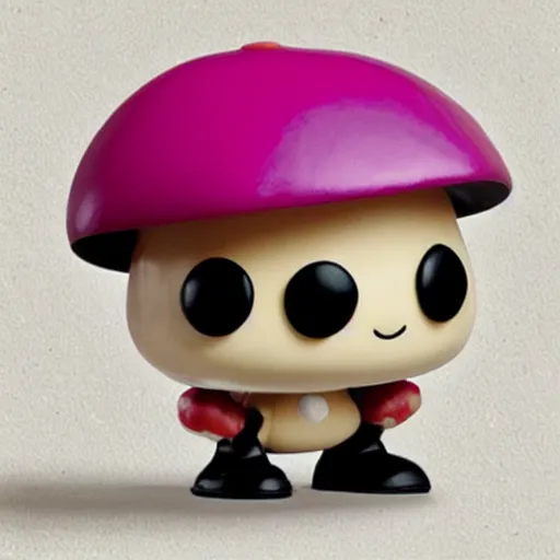 Prompt: a mushroom funko pop called Fungo Pop