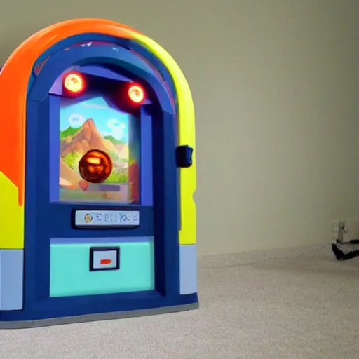 Image similar to a functional portal machine, with a portal that will get you to sonic's world